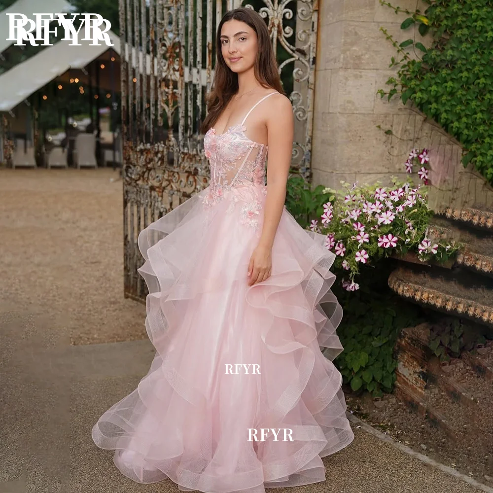 RFYR Lace Up Back Evening Dress Multilayers Prom Dress Elegant Princess Dress Applique Gala Gown for Fairy Customized
RFYR Lace Up Back Evening Dress Multilayers Prom Dress Elegant Princess Dress Applique Gala Gown for Fairy Customized
