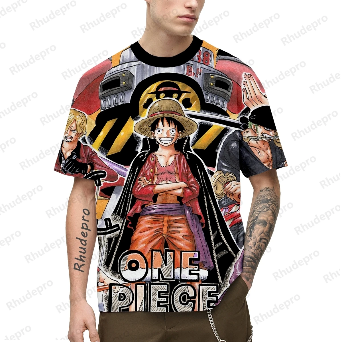Men T-Shirt Luffy Y2k Clothing High Quality Anime One Piece Children Tops 5XL Roronoa Zoro Hip Hop New Oversized Short Sleeve
Men T-Shirt Luffy Y2k Clothing High Quality Anime One Piece Children Tops 5XL Roronoa Zoro Hip Hop New Oversized Short Sleeve
