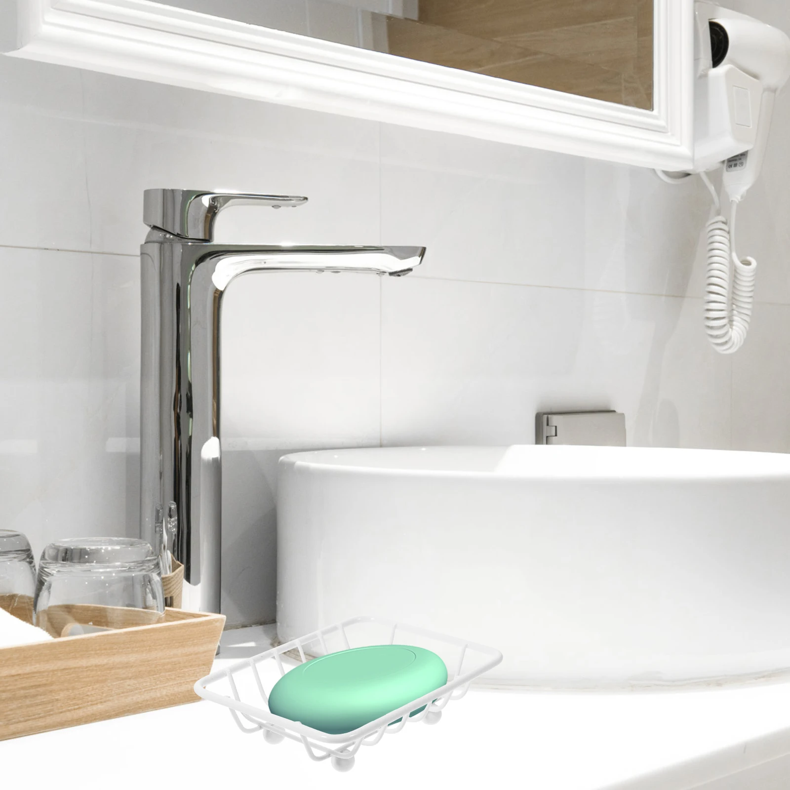 Shower Dish Shower Rack Draining Tray Dishes for Bar Bathroom Holder Metal Soap Rack Soap Bar Holder Space for Bathroom
Shower Dish Shower Rack Draining Tray Dishes for Bar Bathroom Holder Metal Soap Rack Soap Bar Holder Space for Bathroom