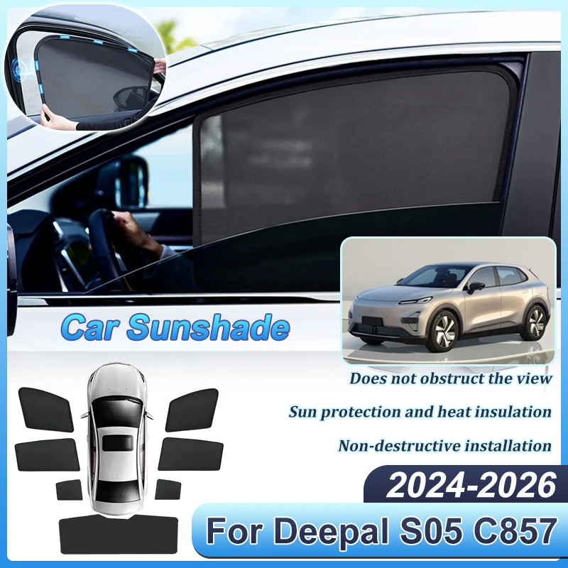 Car Sun Shade For Deepal S05 Accessories C857 2024-2026 Windshield Blind Window Body Kits Sun Visor Shade Anti-UV Car Protection
Car Sun Shade For Deepal S05 Accessories C857 2024-2026 Windshield Blind Window Body Kits Sun Visor Shade Anti-UV Car Protection
