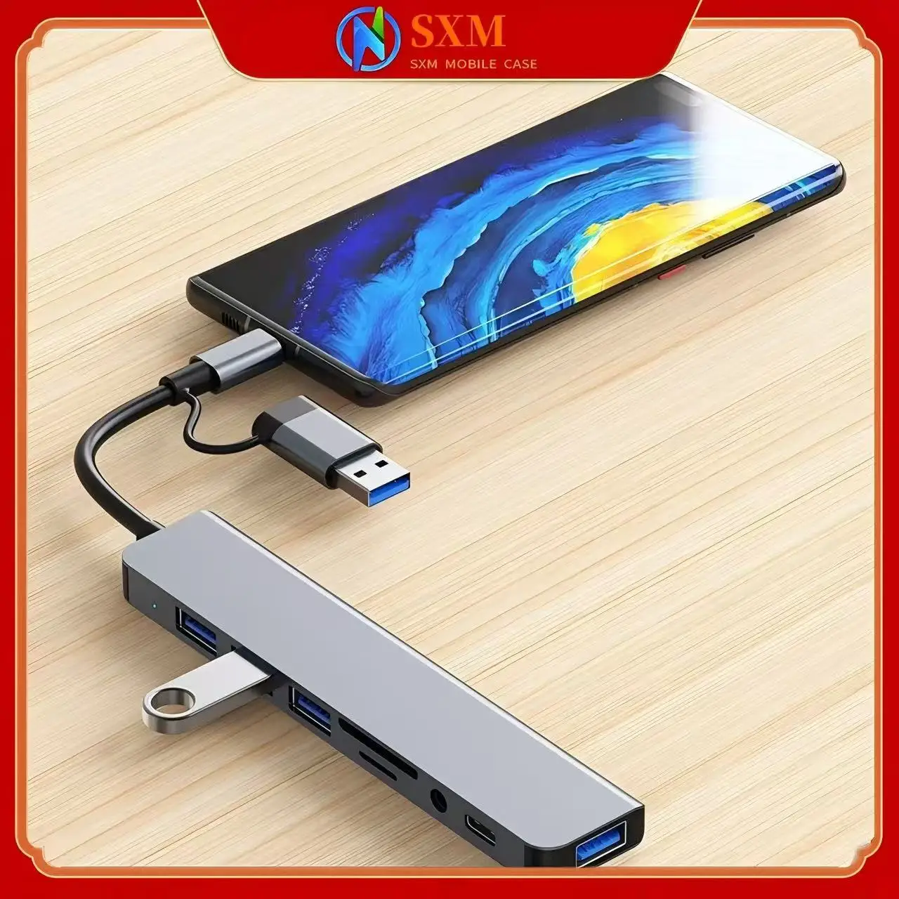 Type-C 8-in-1 Dual-ended Docking Station Laptop Multi-function Multi-Interface Hub Hub
Type-C 8-in-1 Dual-ended Docking Station Laptop Multi-function Multi-Interface Hub Hub