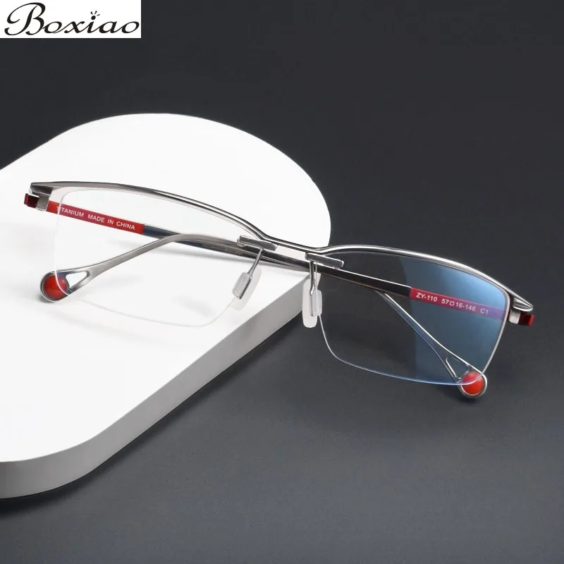 Aoshan ZY110 Screw Fixing Square Half-frame Glasses Frame Shenzhen Advanced Business Pure Titanium Glasses Frame
Aoshan ZY110 Screw Fixing Square Half-frame Glasses Frame Shenzhen Advanced Business Pure Titanium Glasses Frame