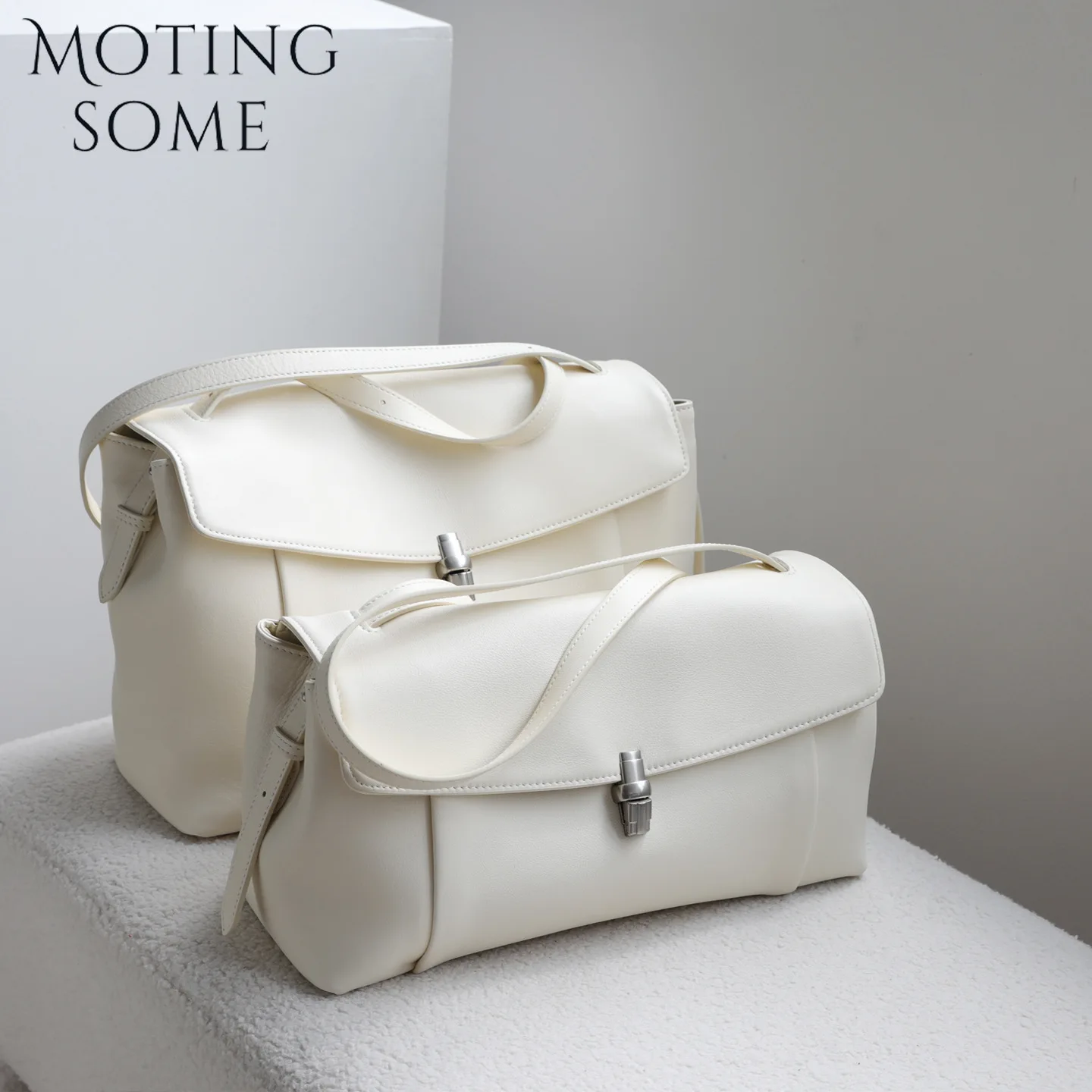 MOTINGSOME Natural First-layer Cowhide Bag Woman Luxury Designer Flip Lock Bags Commuter Shoulder Messenger Tote Beige 2026 New
MOTINGSOME Natural First-layer Cowhide Bag Woman Luxury Designer Flip Lock Bags Commuter Shoulder Messenger Tote Beige 2026 New