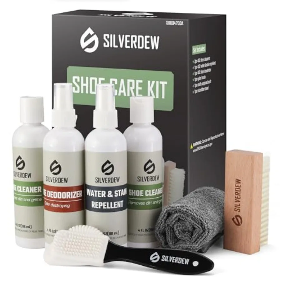 7PCS Shoe Cleaning Kit, 2 Bottles Shoe Cleaner, Deodorizer, Protector Waterproof and Stain, 2 Brushes and Microfiber Towel for
7PCS Shoe Cleaning Kit, 2 Bottles Shoe Cleaner, Deodorizer, Protector Waterproof and Stain, 2 Brushes and Microfiber Towel for