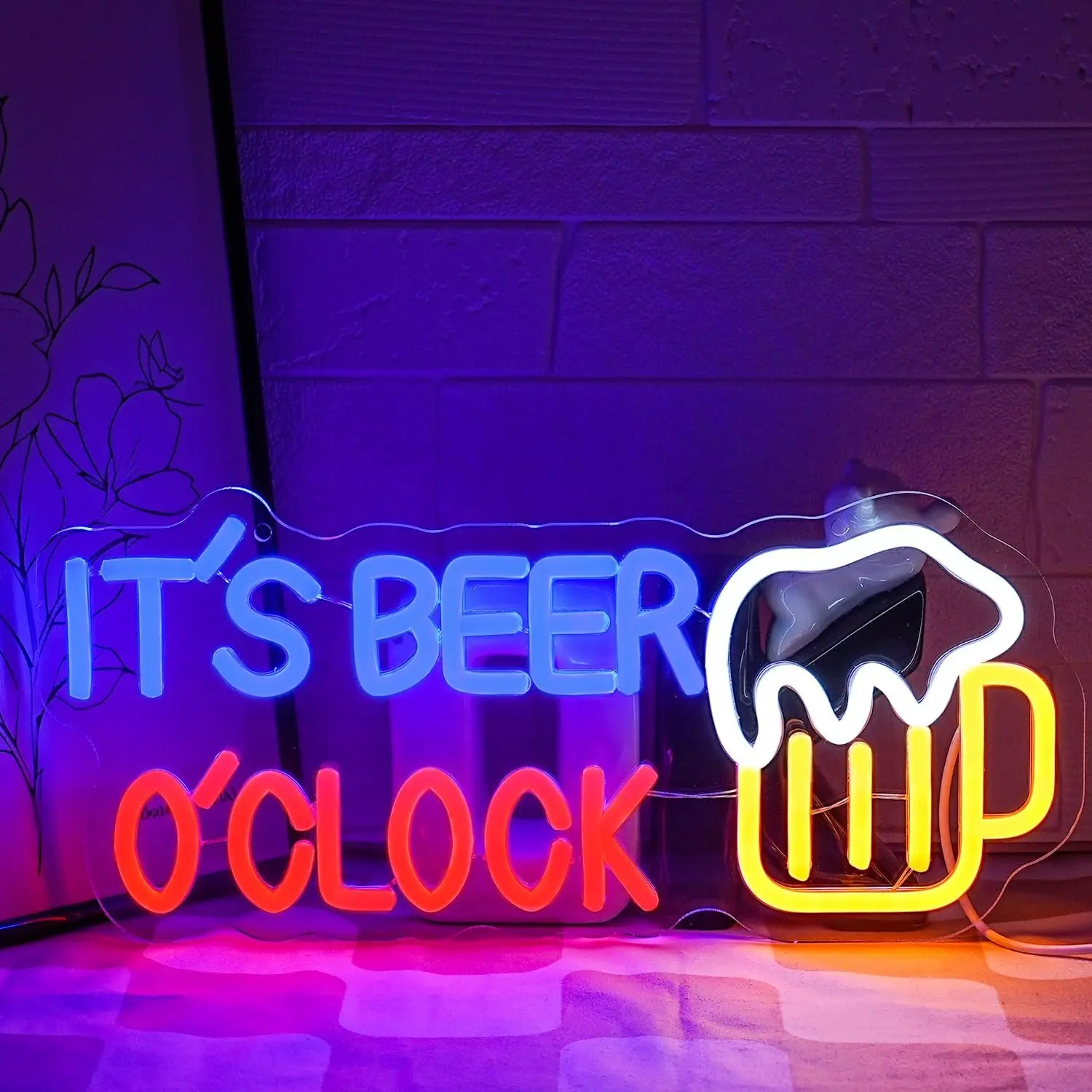 It's Beer O'Clock Neon Sign USB Dimmable Neon Light for Man Cave Garage Patio Home BAR Pub Nightclub Restaurant Decor Gift
It's Beer O'Clock Neon Sign USB Dimmable Neon Light for Man Cave Garage Patio Home BAR Pub Nightclub Restaurant Decor Gift