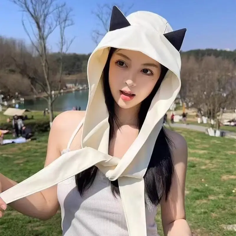 Ittle Devil Sun Hat Girl Summer Thin Version Neck Protection Scarf Outdoor Leisure Sunshade Hat Lace Fisherman Hat Girl's Gift
Ittle Devil Sun Hat Girl Summer Thin Version Neck Protection Scarf Outdoor Leisure Sunshade Hat Lace Fisherman Hat Girl's Gift