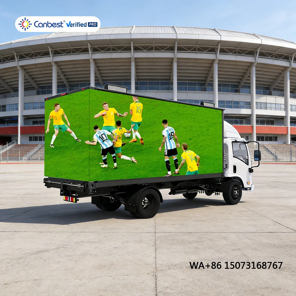Canbest Exterior LED Display Box Truck Mobile LED Screen Advertising Panel Led Video Display Box Truck Mounted for Truck Outdoor
Canbest Exterior LED Display Box Truck Mobile LED Screen Advertising Panel Led Video Display Box Truck Mounted for Truck Outdoor