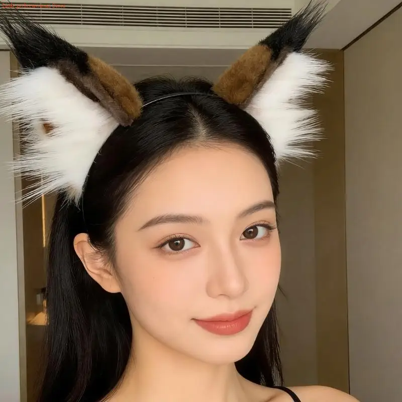 F92D Soft Plush Kitten Ears Furry Headbands For Halloween Headwear And Photography
F92D Soft Plush Kitten Ears Furry Headbands For Halloween Headwear And Photography