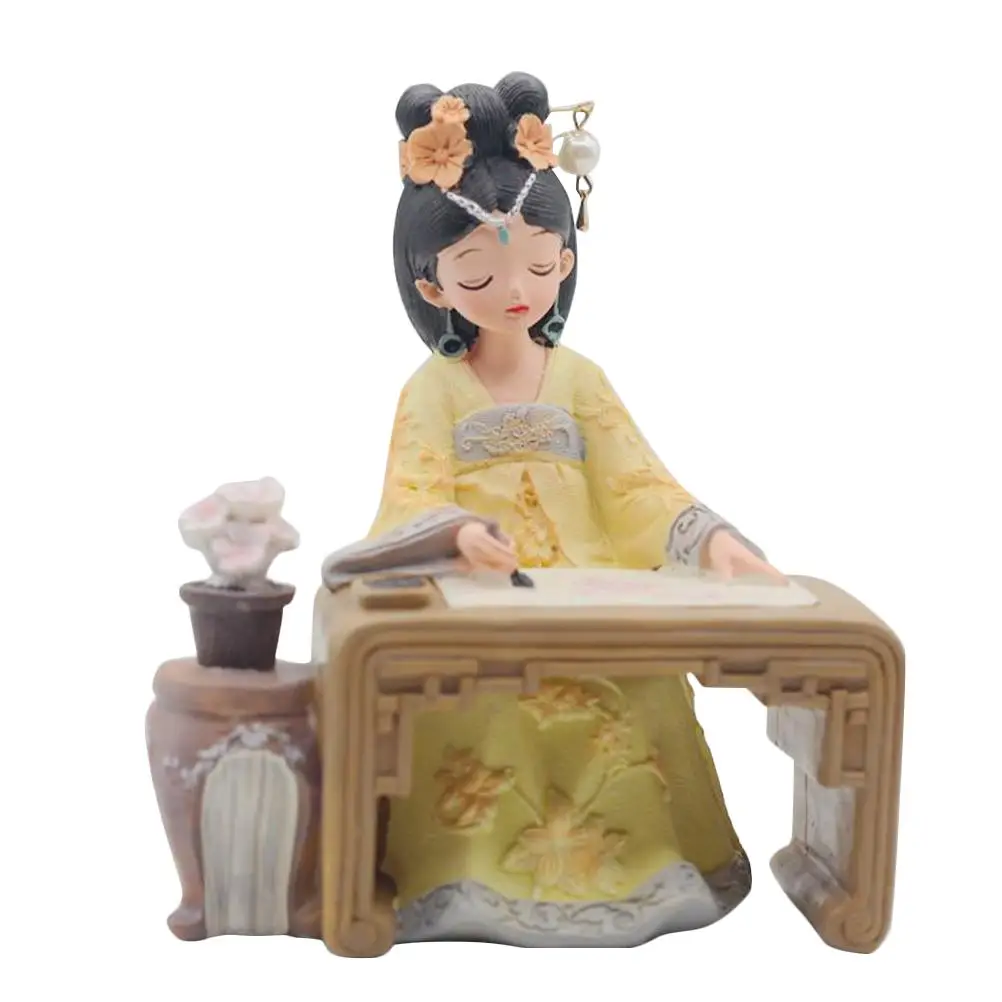 Chinese Style Girl Figurines Resin Adornment Home Decoration Ancient Statue Desktop nament Retro Design Housewarming Gift
Chinese Style Girl Figurines Resin Adornment Home Decoration Ancient Statue Desktop nament Retro Design Housewarming Gift