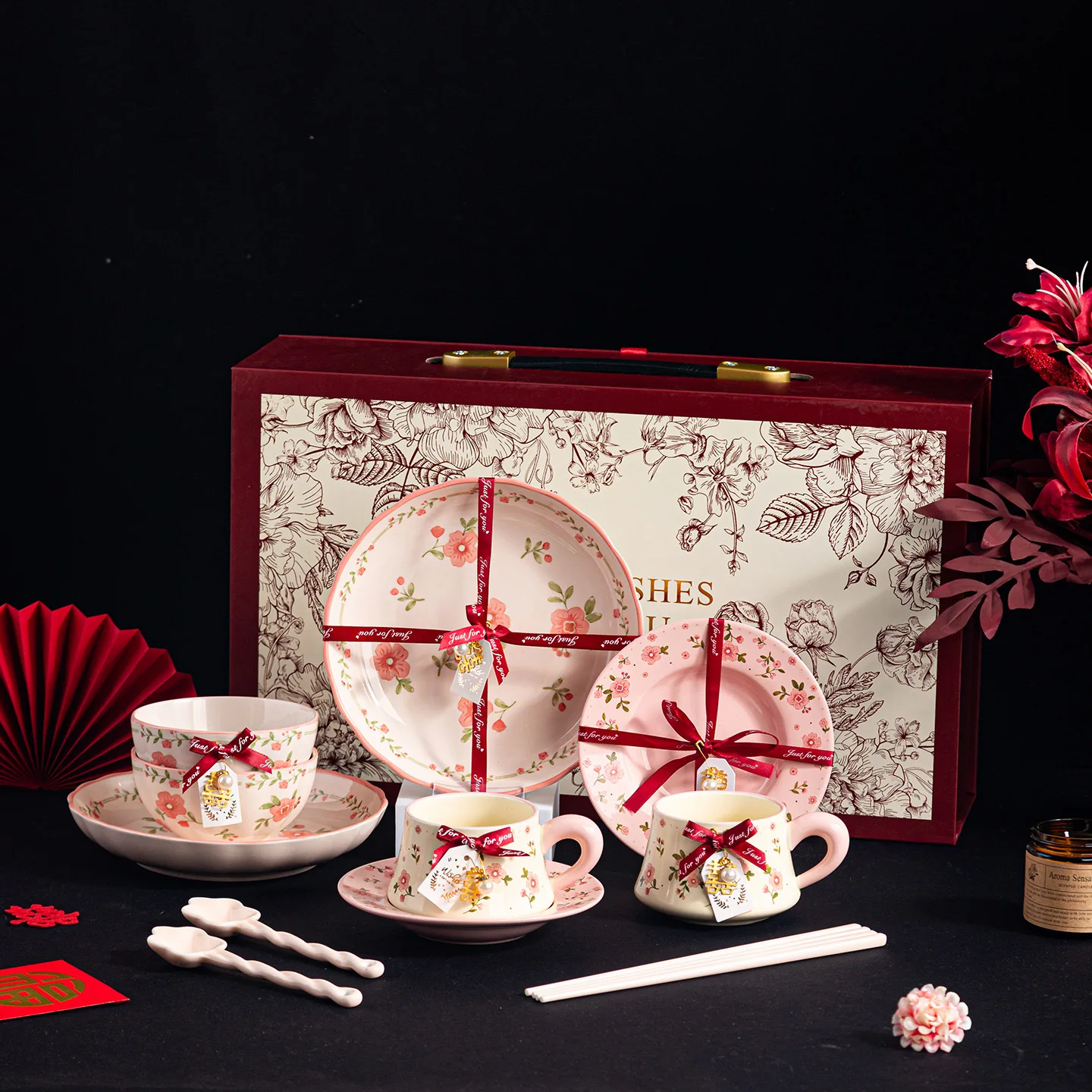HYS Newlywed Wedding Gift Set Home Underglaze Wedding Housewarming Gift Box Dishes Bowls Plates Ceramic Tableware
HYS Newlywed Wedding Gift Set Home Underglaze Wedding Housewarming Gift Box Dishes Bowls Plates Ceramic Tableware