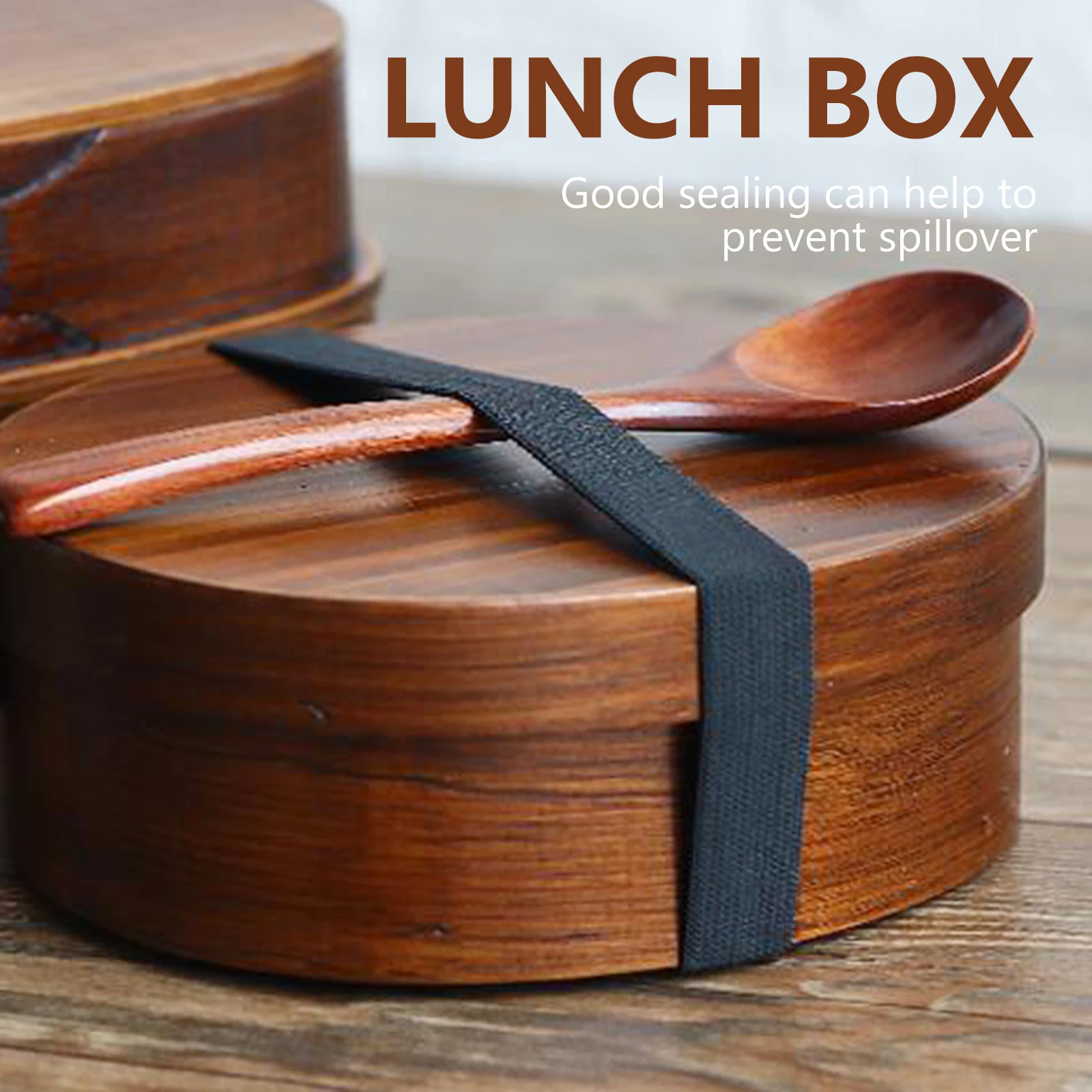 Practical Wooden Lunch Box Convenient Single Layer Lunch Case Portable Food Container for Students Staff Use (Brown)
Practical Wooden Lunch Box Convenient Single Layer Lunch Case Portable Food Container for Students Staff Use (Brown)