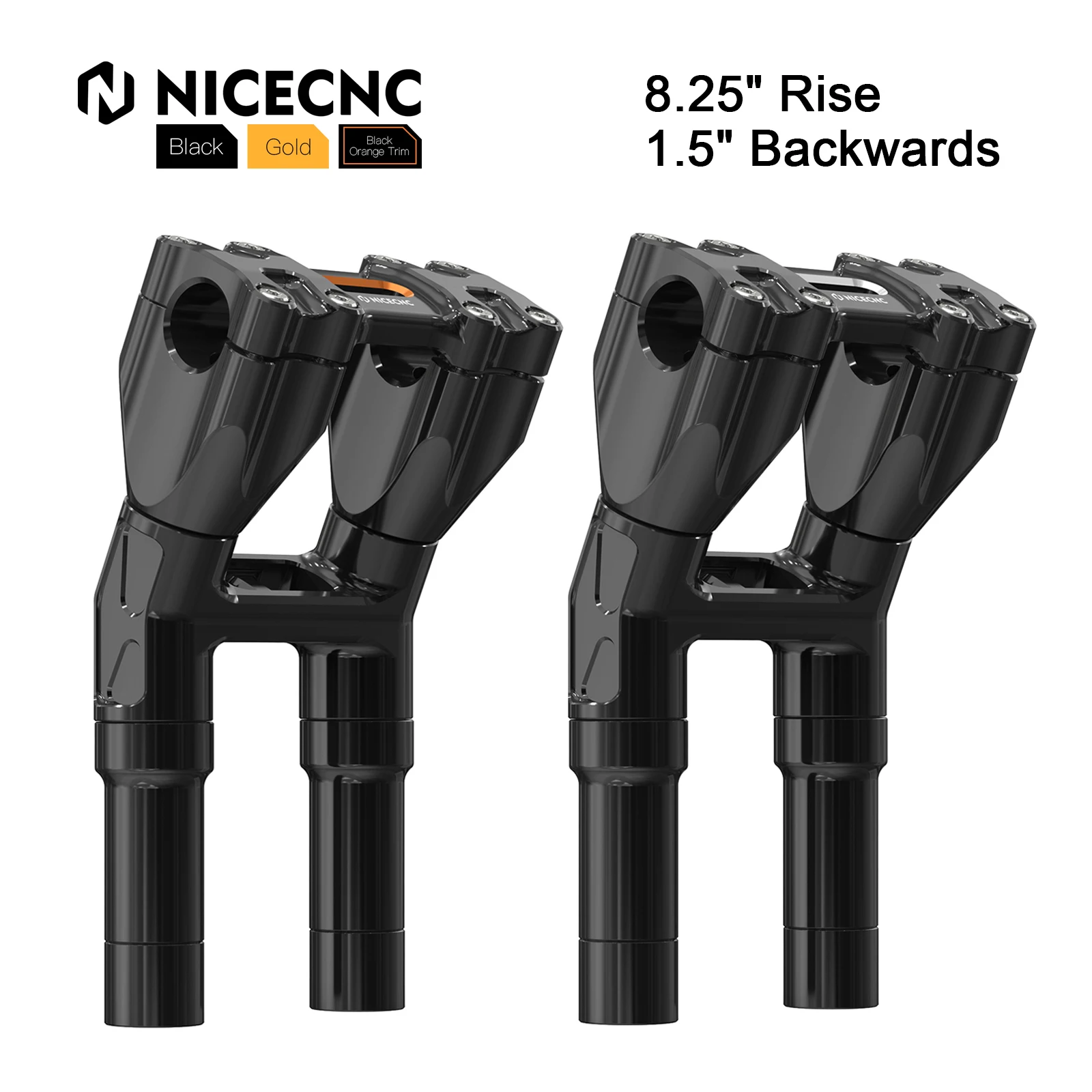 5/6/7.25/8.25" Rise Motorcycle 1 inch Handlebar Risers Clamps for Harley Dyna Low Rider FXDL Dyna Wide Glide FXDWG 1993-2017
5/6/7.25/8.25" Rise Motorcycle 1 inch Handlebar Risers Clamps for Harley Dyna Low Rider FXDL Dyna Wide Glide FXDWG 1993-2017