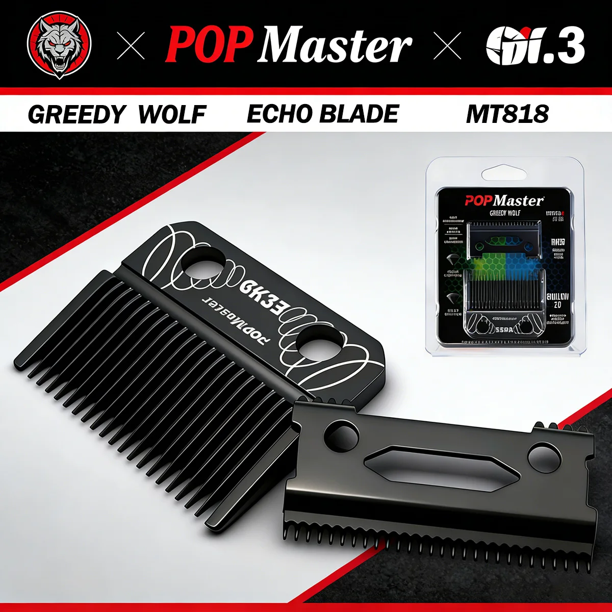 BRDCLIP POPMaster MT818 DLC Coating For BRD106 NG-X1 V001 V003 MRD Replace the blades of the new professional hair clipper
BRDCLIP POPMaster MT818 DLC Coating For BRD106 NG-X1 V001 V003 MRD Replace the blades of the new professional hair clipper