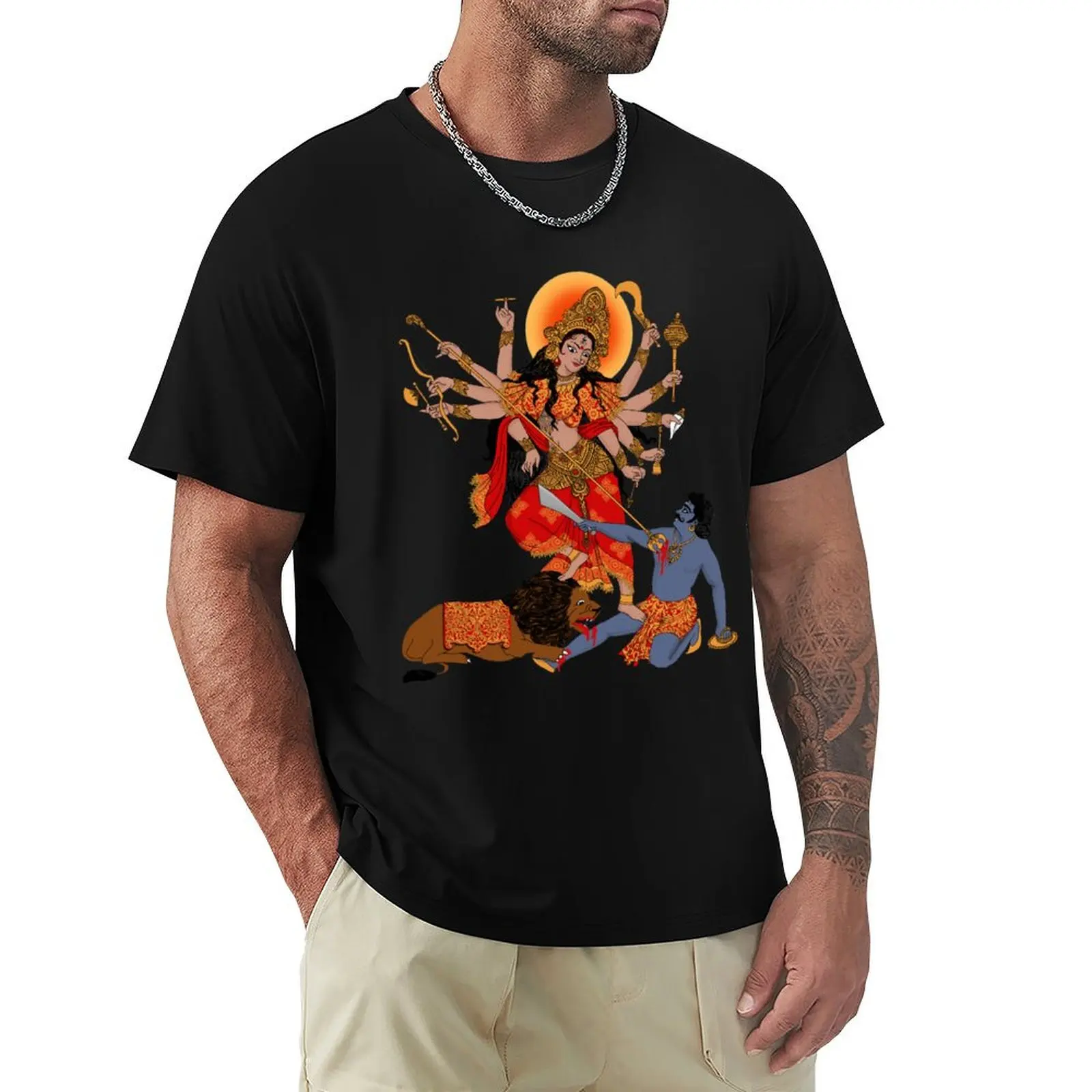 Goddess of Power : Durga (color) T-Shirt quick-drying shirts graphic cute clothes tee shirts for men
Goddess of Power : Durga (color) T-Shirt quick-drying shirts graphic cute clothes tee shirts for men