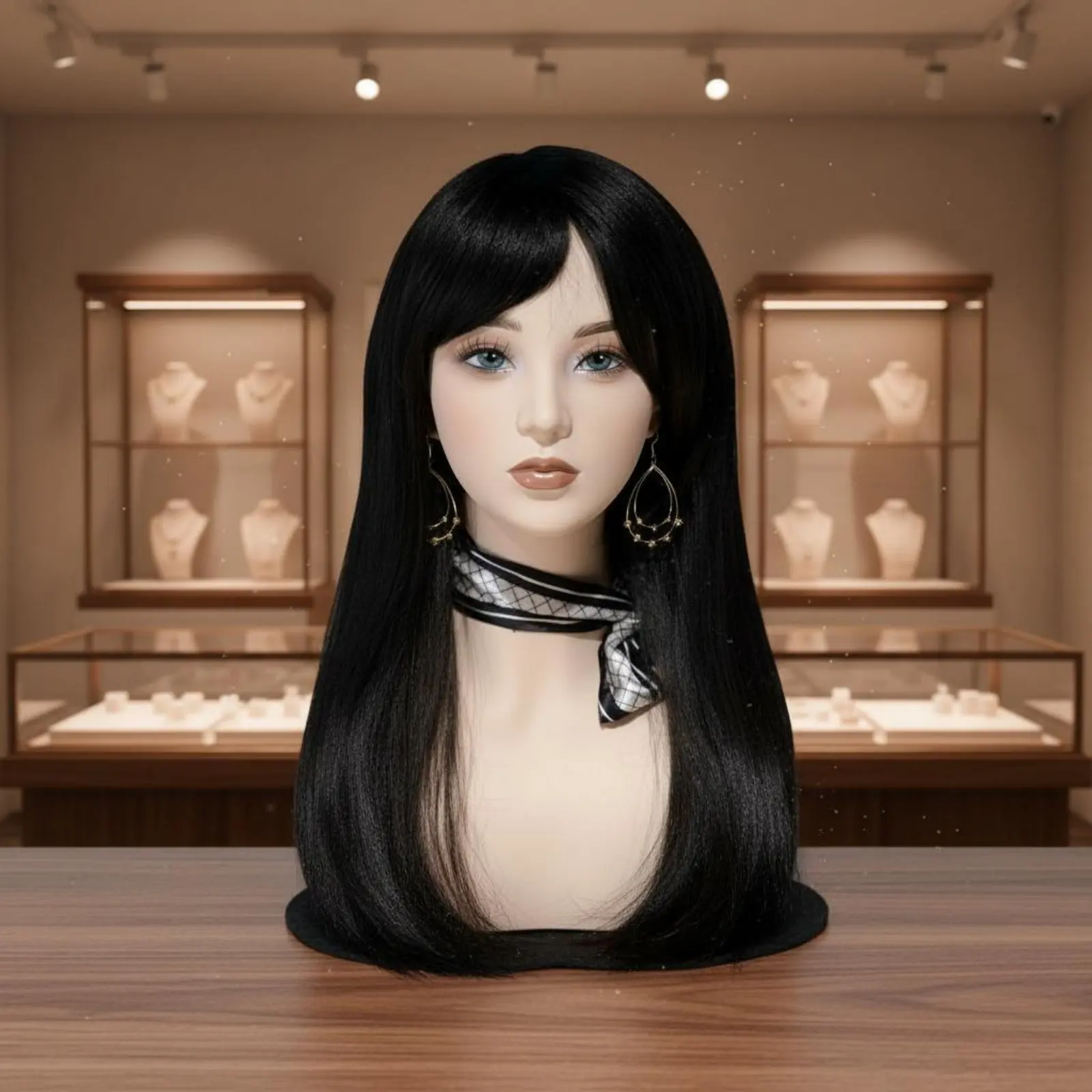 PVC Half Head Bust Sleek Skin Look Hairpiece Display Head for Photo Photography
PVC Half Head Bust Sleek Skin Look Hairpiece Display Head for Photo Photography