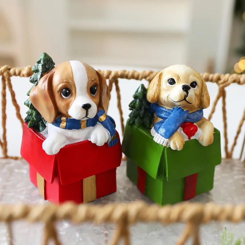 New DIY Scene Setting Puppy Gift Bag Resin Ornament Christmas Decoration Window Decoration New Year Gifts
New DIY Scene Setting Puppy Gift Bag Resin Ornament Christmas Decoration Window Decoration New Year Gifts