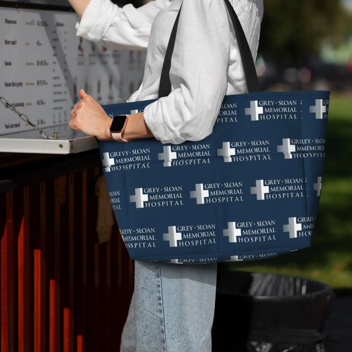 Grey + Sloan Memorial Hospital Logo White Print Beach Tote Bag Sport Gym Yoga Duffle Large Tote Bag Women Travel Bag Fitness bag
Grey + Sloan Memorial Hospital Logo White Print Beach Tote Bag Sport Gym Yoga Duffle Large Tote Bag Women Travel Bag Fitness bag