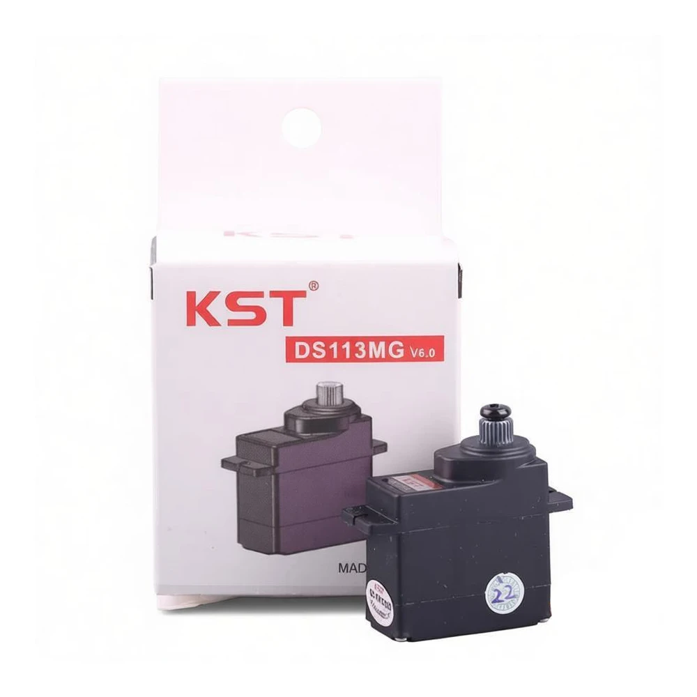 KST DS113MG 4.8-6.0V 2.2kg 12g High Torque Metal Gear Brushless Digital Servo Core Motor For 450 RC Helicopter 30E Fix-wing
KST DS113MG 4.8-6.0V 2.2kg 12g High Torque Metal Gear Brushless Digital Servo Core Motor For 450 RC Helicopter 30E Fix-wing