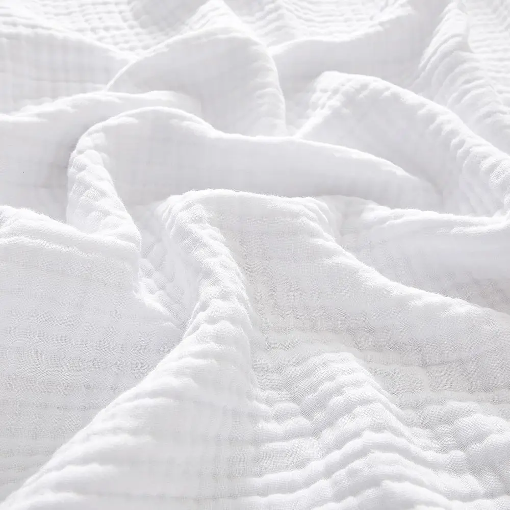 King Size Cotton Muslin Blanket, 108x90, 4-Layer Breathable Gauze Throw, Ideal for Bed, Couch, Camping, White
King Size Cotton Muslin Blanket, 108x90, 4-Layer Breathable Gauze Throw, Ideal for Bed, Couch, Camping, White