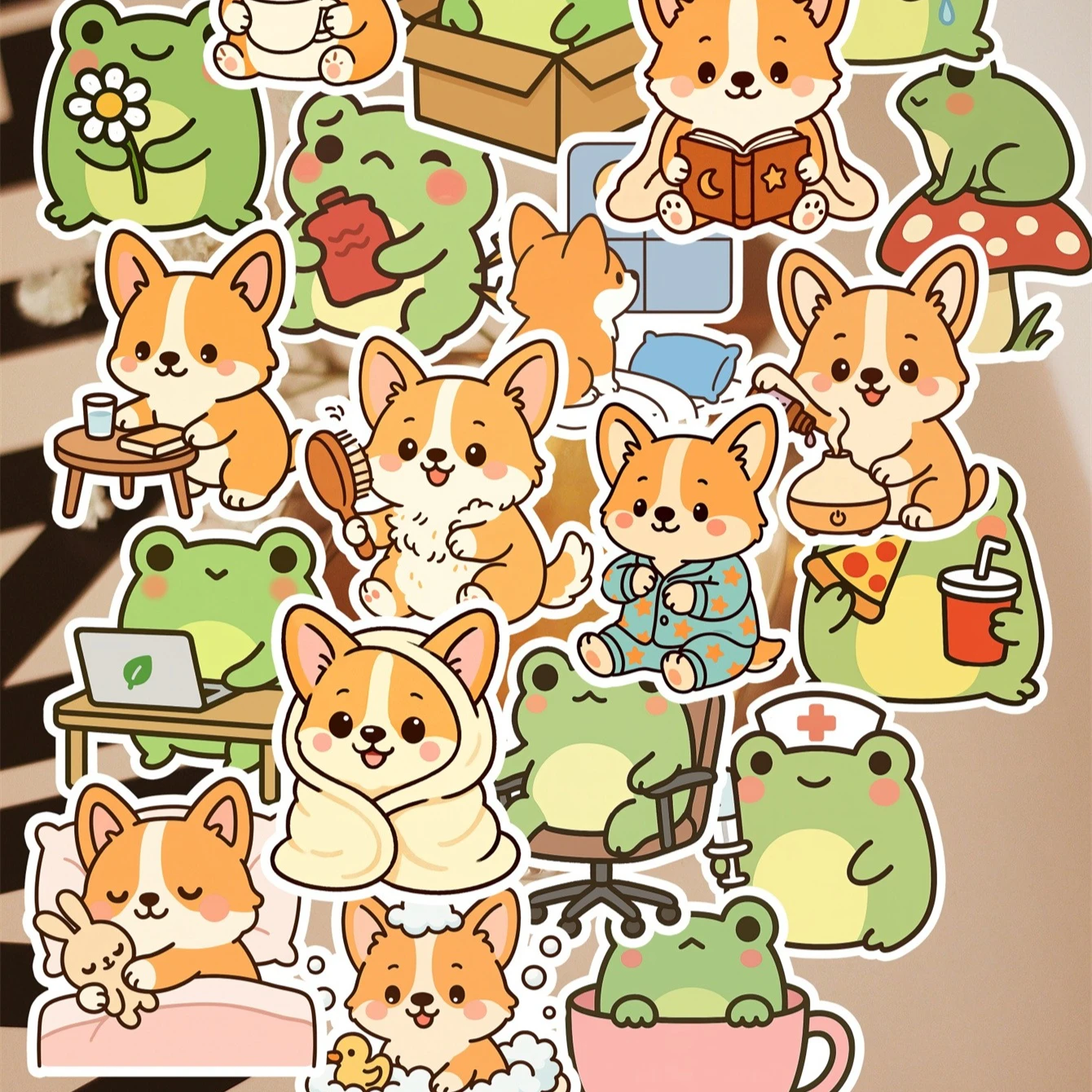 20PCS Cute cats, dogs, frogs Stickers for Suitcases, Laptops, Scrapbooks, Diaries, Skateboards, Water Bottles - DIY Decal Art
20PCS Cute cats, dogs, frogs Stickers for Suitcases, Laptops, Scrapbooks, Diaries, Skateboards, Water Bottles - DIY Decal Art