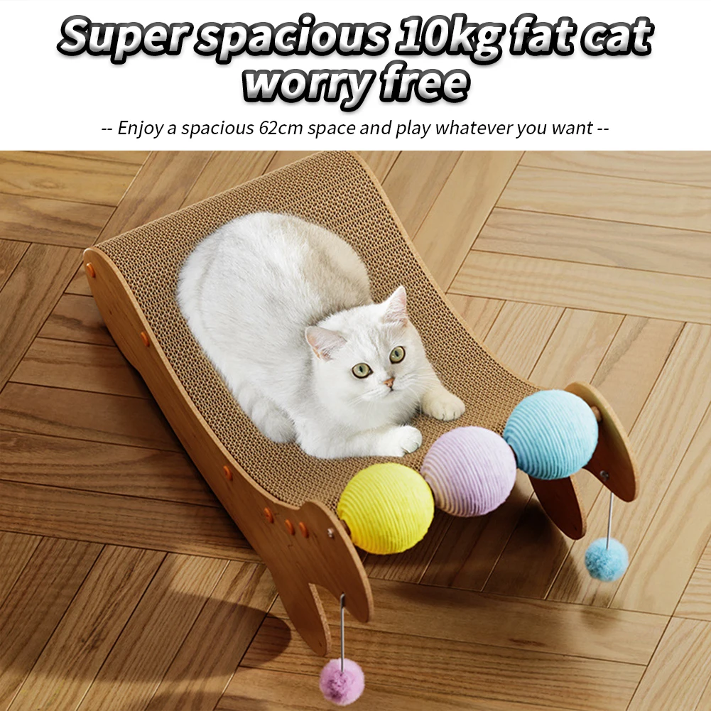Cat Scratcher Cardboard Bed With Toy Ball Curved Pad Bed Kitten Scratcher Board Lounge Couch Indoor Kitty Bed Bowl For Grinding
Cat Scratcher Cardboard Bed With Toy Ball Curved Pad Bed Kitten Scratcher Board Lounge Couch Indoor Kitty Bed Bowl For Grinding