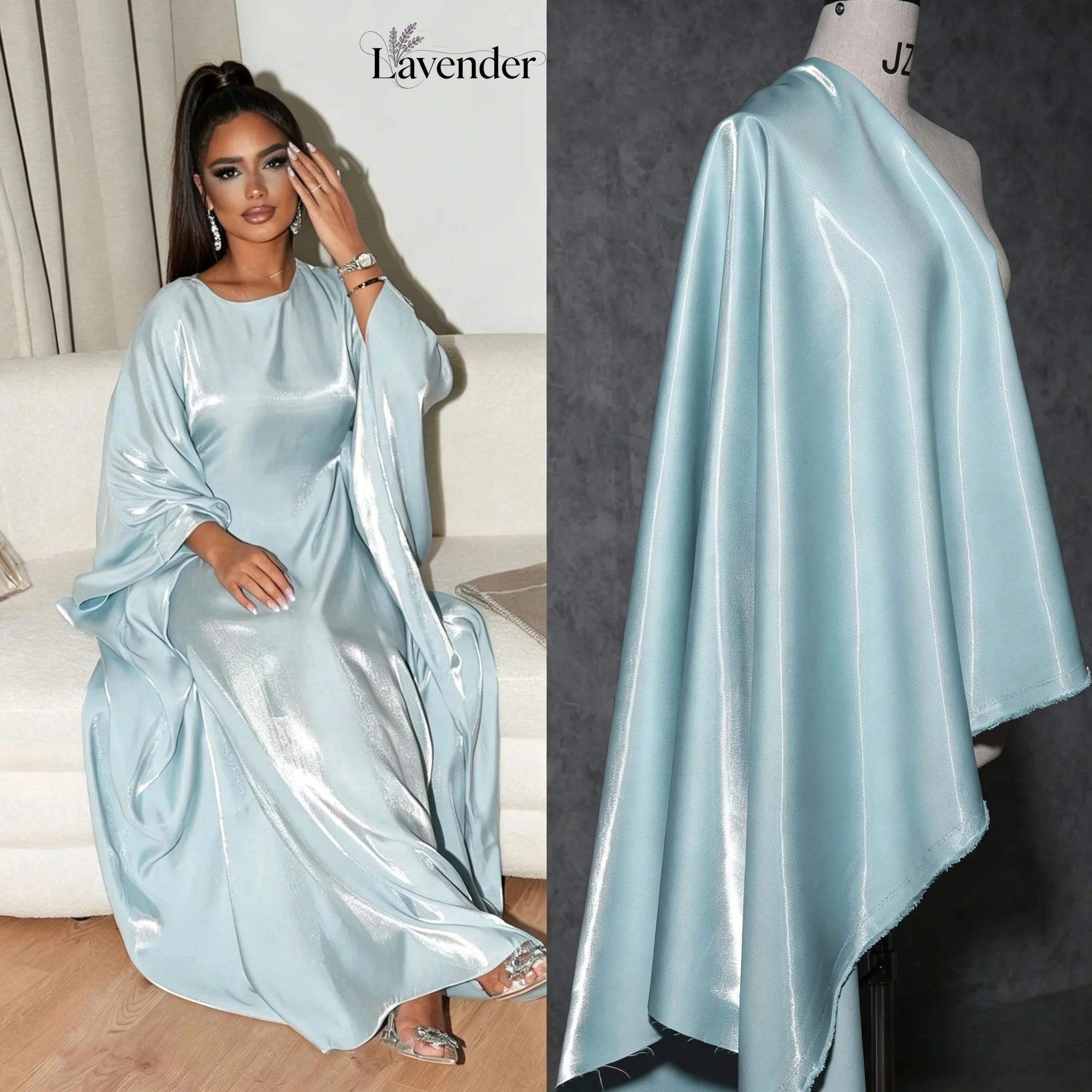 New 100% Polyester Satin Fabric High Water Glossy Liquid Shiny Water-Like Luster Satin Hydrating Shine Satin for Apparel
New 100% Polyester Satin Fabric High Water Glossy Liquid Shiny Water-Like Luster Satin Hydrating Shine Satin for Apparel