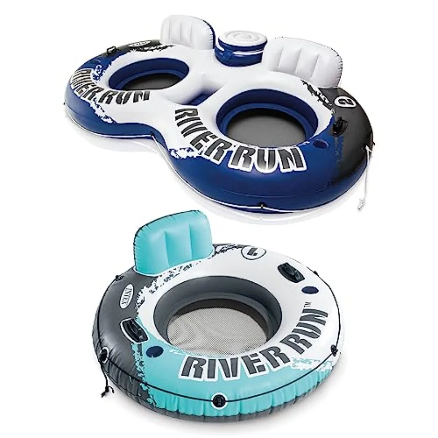 River Run inflatable tube float for 2 riders single rider PVC material blue color built-in cooler for outdoor water use
River Run inflatable tube float for 2 riders single rider PVC material blue color built-in cooler for outdoor water use