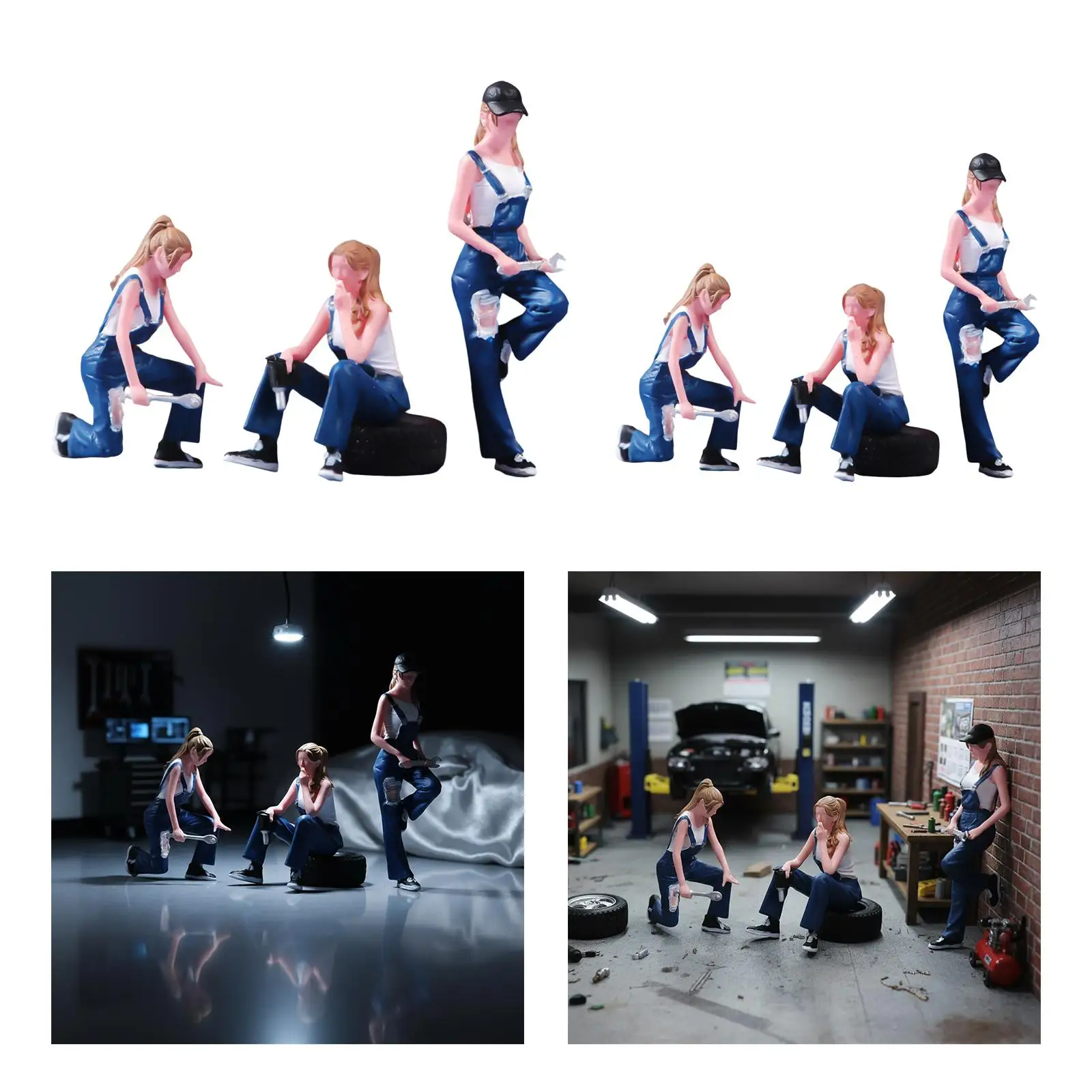 Mini Female Repairman Figures Photography Props Ornament Tiny People Models
Mini Female Repairman Figures Photography Props Ornament Tiny People Models