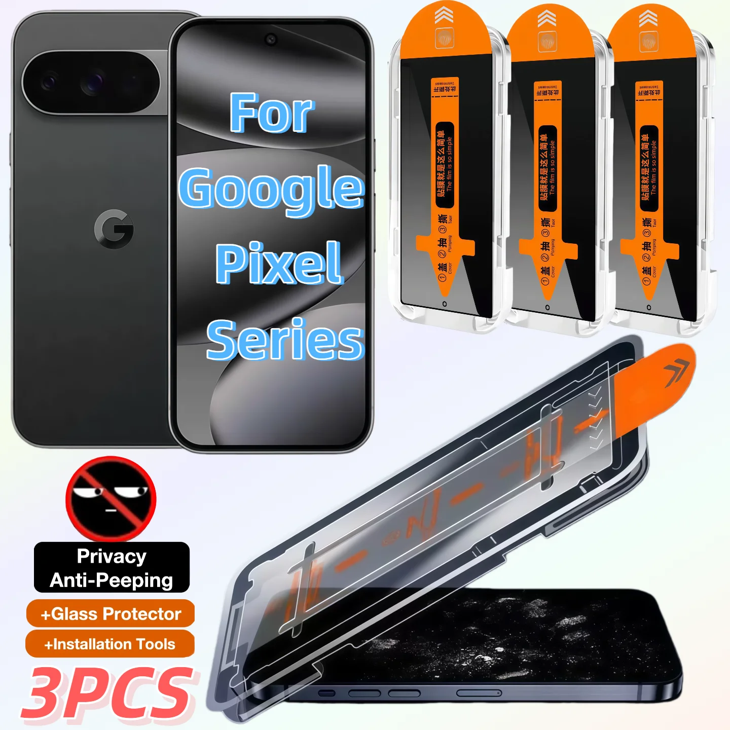Privacy Tempered Glass Film 3Pcs for Google Pixel Series 6 6A 7 7A 8 8A 8 Pro 9 10 Anti-Spy Shatterproof123
Privacy Tempered Glass Film 3Pcs for Google Pixel Series 6 6A 7 7A 8 8A 8 Pro 9 10 Anti-Spy Shatterproof123