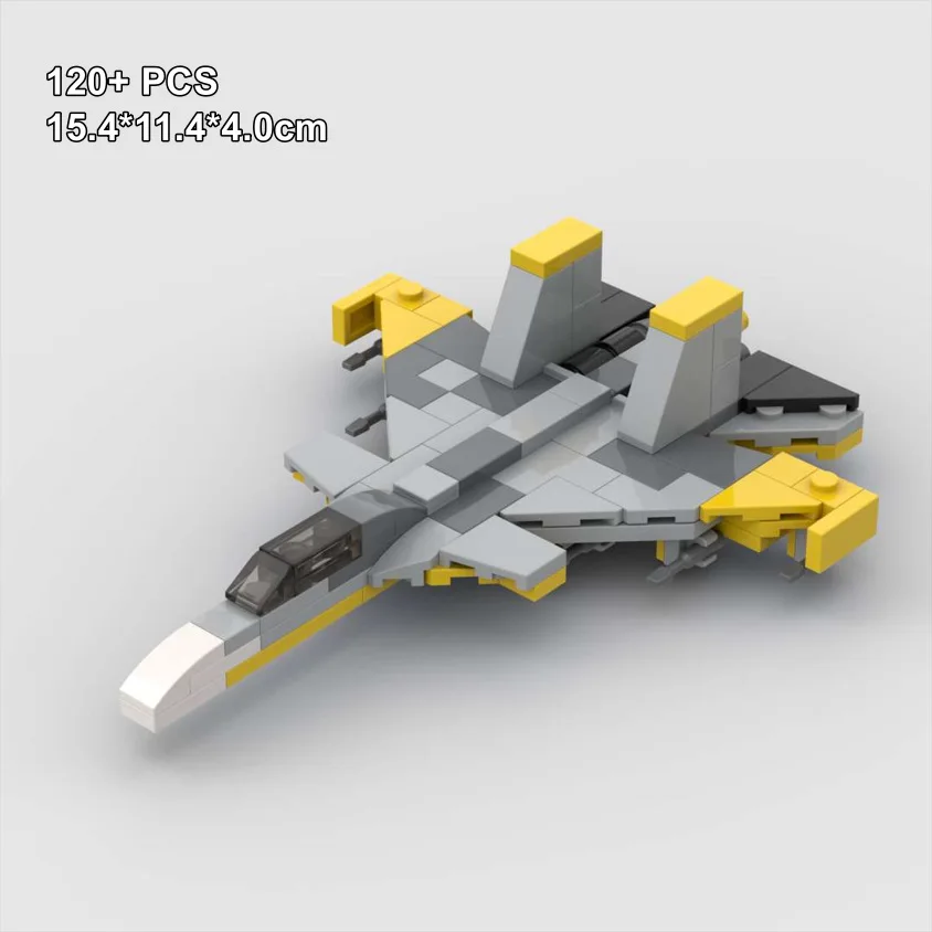 Строительные блоки MOC Su27sk, тяжелый боевой самолет, военный самолет Su27, желтая модель самолета, детская игрушка 
Строительные блоки MOC Su27sk, тяжелый боевой самолет, военный самолет Su27, желтая модель самолета, детская игрушка