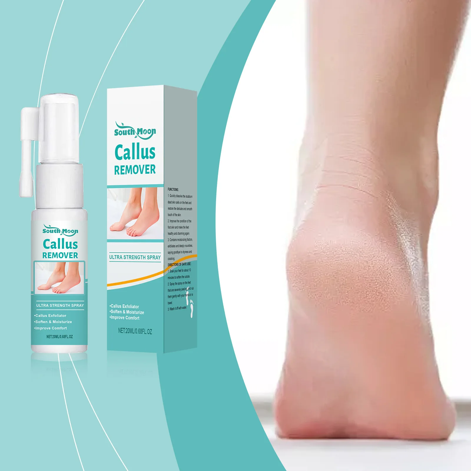 Foot Peeling Spray Exfoliating Calluses Remove Dead Skin Moisturizing Nourishing Reduce Dryness Anti Cracked Smoothing Feet Care
Foot Peeling Spray Exfoliating Calluses Remove Dead Skin Moisturizing Nourishing Reduce Dryness Anti Cracked Smoothing Feet Care