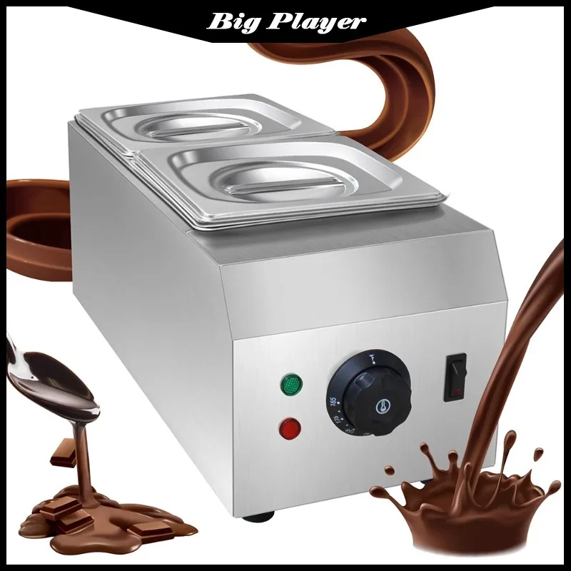 Commercial Chocolate Melter Melting Pot Melting Furnace Double Cylinder Electric Heating and Water Isolation Chocolate Melting
Commercial Chocolate Melter Melting Pot Melting Furnace Double Cylinder Electric Heating and Water Isolation Chocolate Melting