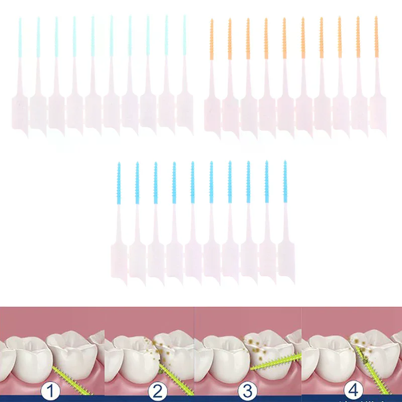 20/40 шт. межзубных щеток для ухода за полостью рта, зубочистки для чистки зубов, ортодонтический инструмент для гигиены полости рта - зубная нить, инструмент для гигиены зубов
20/40 шт. межзубных щеток для ухода за полостью рта, зубочистки для чистки зубов, ортодонтический инструмент для гигиены полости рта - зубная нить, инструмент для гигиены зубов