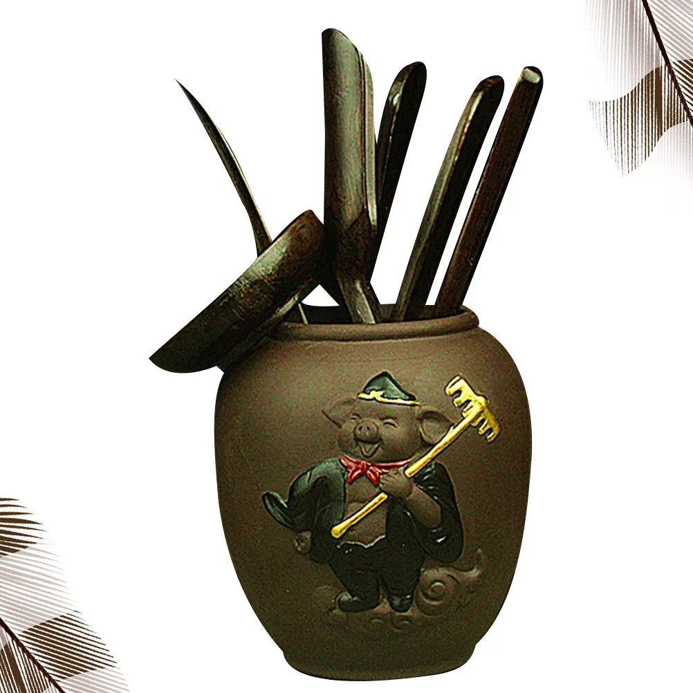 1Set Chinese Kung Fu Tea Bucket Brush Clip Spoon Teaspoon Ebony Wood Tea Making Tool Kit Kitchen Accessories for Gong Fu
1Set Chinese Kung Fu Tea Bucket Brush Clip Spoon Teaspoon Ebony Wood Tea Making Tool Kit Kitchen Accessories for Gong Fu
