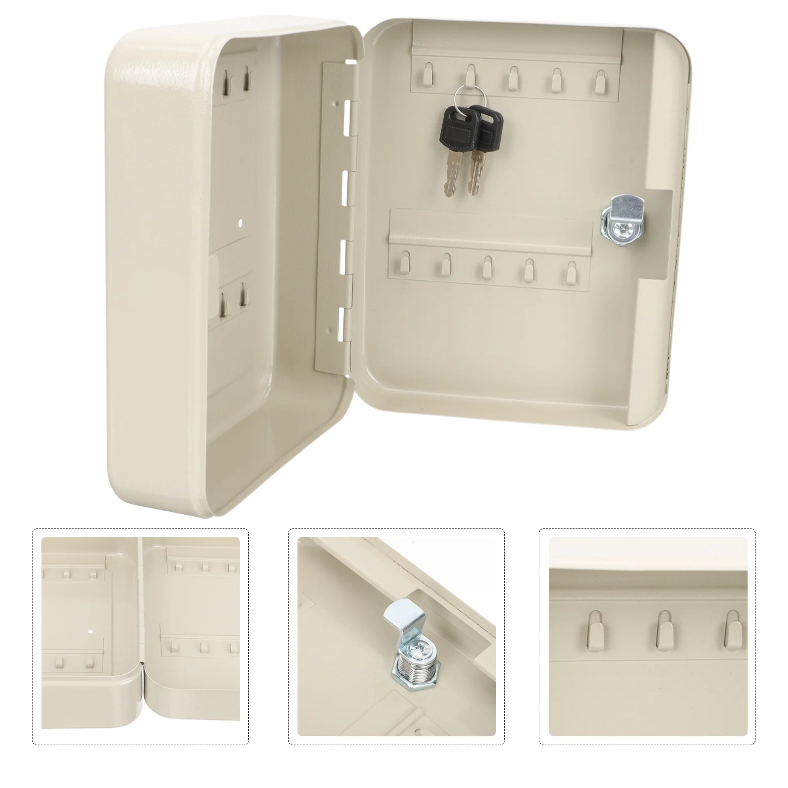 Organizer Key Cabinet Storage Cabinets Case Keychain White Wrought Iron Wall Mounted
Organizer Key Cabinet Storage Cabinets Case Keychain White Wrought Iron Wall Mounted