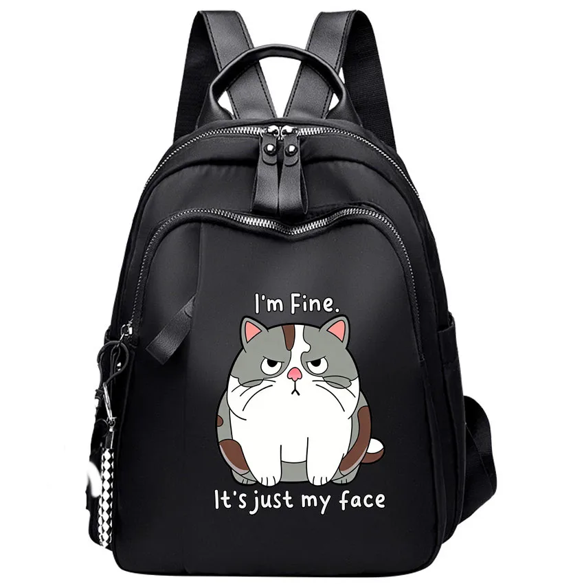 Дорожная сумка на два плеча с принтом милого толстого кота, модный школьный рюкзак для женщин, вместительный многофункциональный женский рюкзак
Дорожная сумка на два плеча с принтом милого толстого кота, модный школьный рюкзак для женщин, вместительный многофункциональный женский рюкзак