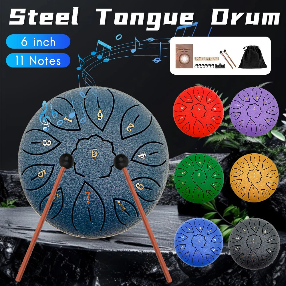 6-дюймовый стальной барабан для языка, 11 нот, Handpan, медитация, йога, чакра, исцеление дождя, звук для кемпинга, музыкального образования
6-дюймовый стальной барабан для языка, 11 нот, Handpan, медитация, йога, чакра, исцеление дождя, звук для кемпинга, музыкального образования