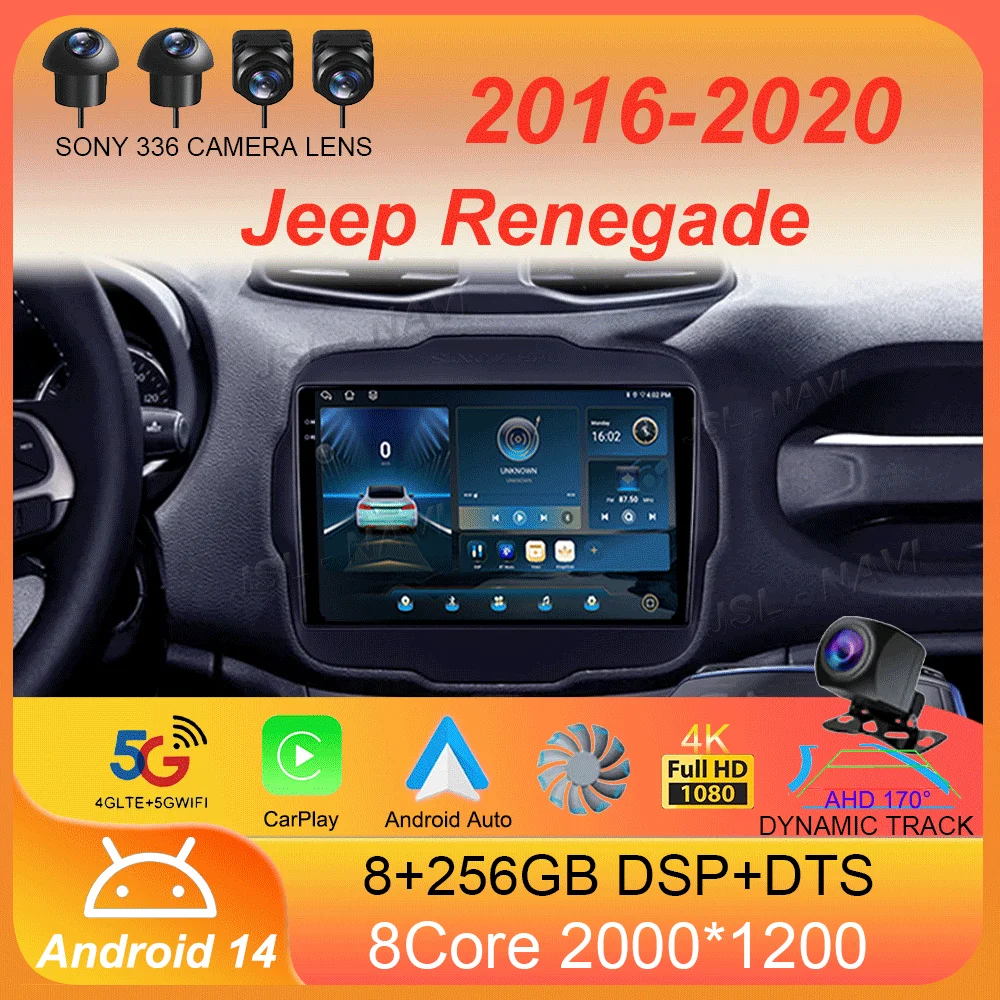 Автомобильный радиоприемник Android 14 Carplay для Jeep Renegade 2016 2017 2018 2019 2020 навигация GPS мультимедийный плеер стерео WiF + 4G 360 камера
Автомобильный радиоприемник Android 14 Carplay для Jeep Renegade 2016 2017 2018 2019 2020 навигация GPS мультимедийный плеер стерео WiF + 4G 360 камера