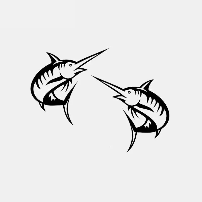 Car Sticker Personality Marlin Fishing Decal PVC Art Deco Car Sticker Creative Waterproof Cover Scratch Black/White, 17cm*13cm 
Car Sticker Personality Marlin Fishing Decal PVC Art Deco Car Sticker Creative Waterproof Cover Scratch Black/White, 17cm*13cm