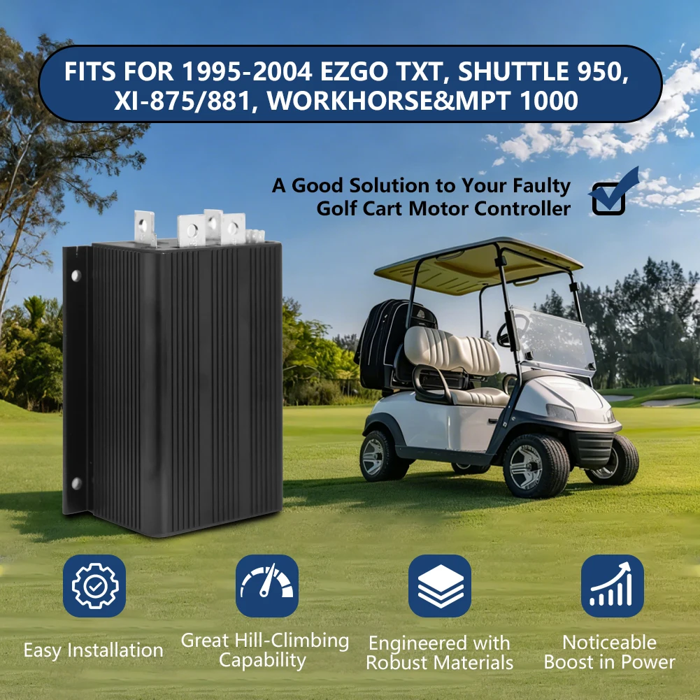 Контроллер двигателя ITS 36В 400А для гольф-кара Curtis EZGO TXT Shuttle 1995-2004, артикул 1205-117
Контроллер двигателя ITS 36В 400А для гольф-кара Curtis EZGO TXT Shuttle 1995-2004, артикул 1205-117