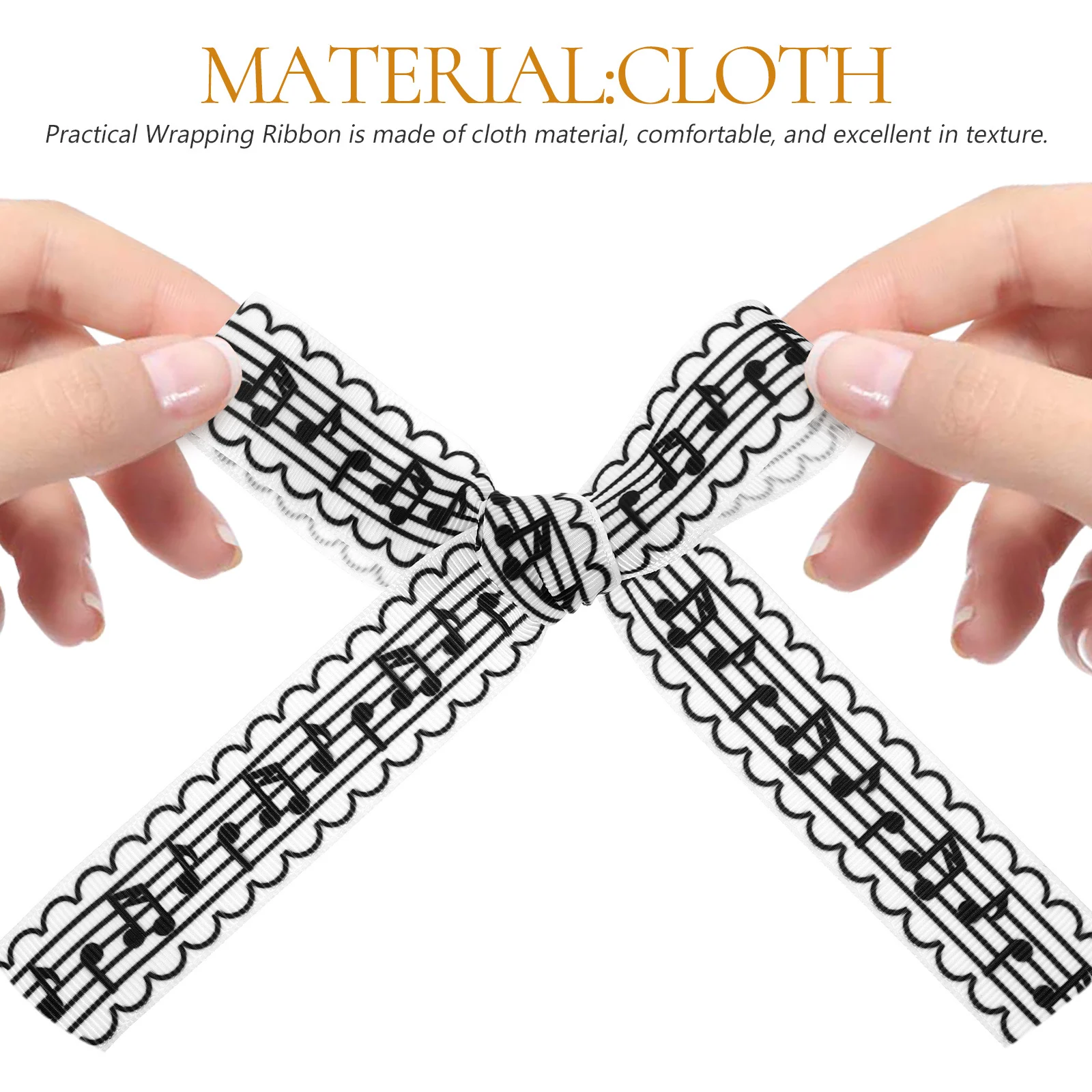 1 Roll Decorative Music Note Ribbon Cloth Material Comfortable DIY Gift Wrapping Bowknot Ribbon Party Cake Box Packing Strap
1 Roll Decorative Music Note Ribbon Cloth Material Comfortable DIY Gift Wrapping Bowknot Ribbon Party Cake Box Packing Strap