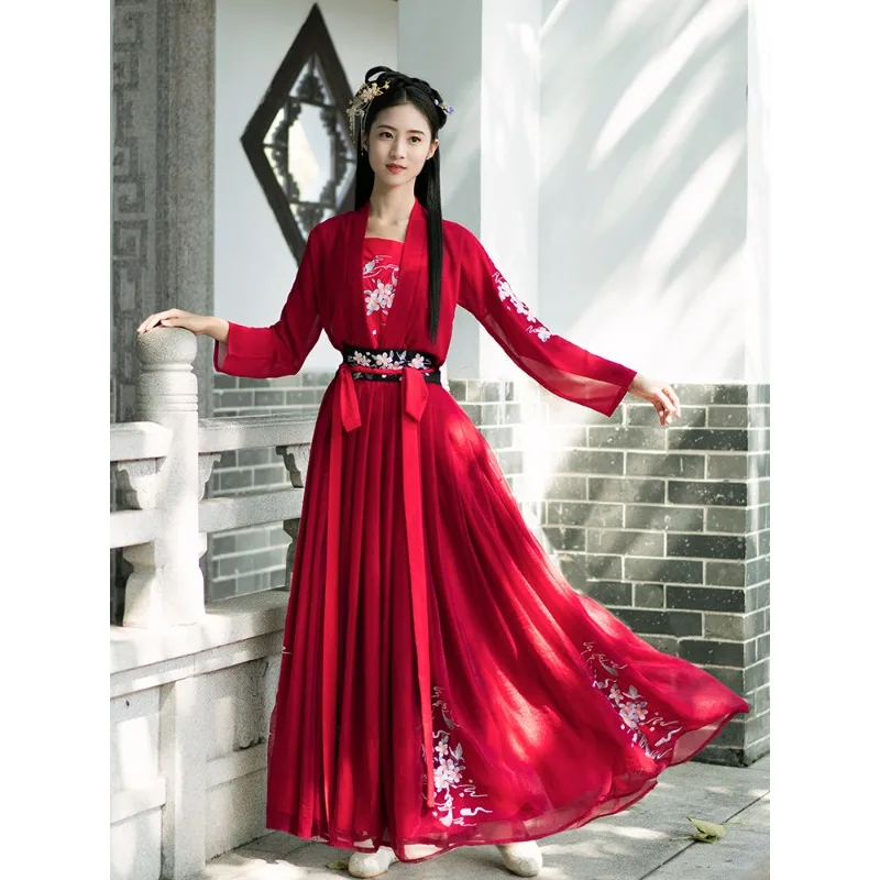 Spring heavy industry embroidery waist-length skirt, fairy energy daily Chinese style Hanfu women's full set
Spring heavy industry embroidery waist-length skirt, fairy energy daily Chinese style Hanfu women's full set