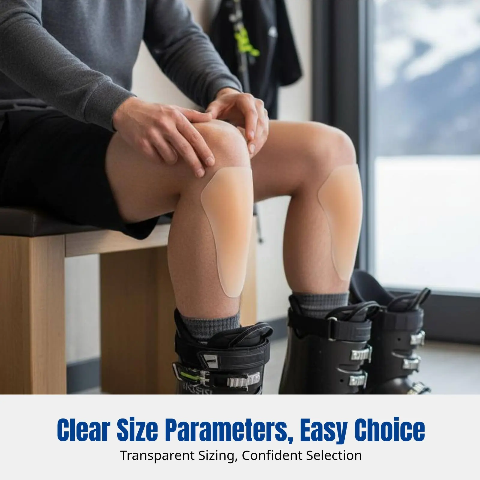 Ski Shin Guard Gel Pad Knee Elbow Protector, Anti-Abrasion Calf Sticker, Coccyx Support Silicone Multi-Use
Ski Shin Guard Gel Pad Knee Elbow Protector, Anti-Abrasion Calf Sticker, Coccyx Support Silicone Multi-Use