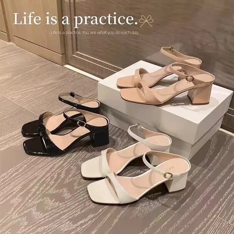 Square-Toe Chunky Heel High Heels 2026 Summer New Exquisite, Stylish, Versatile One-Strap Open-Toe Sandals
Square-Toe Chunky Heel High Heels 2026 Summer New Exquisite, Stylish, Versatile One-Strap Open-Toe Sandals