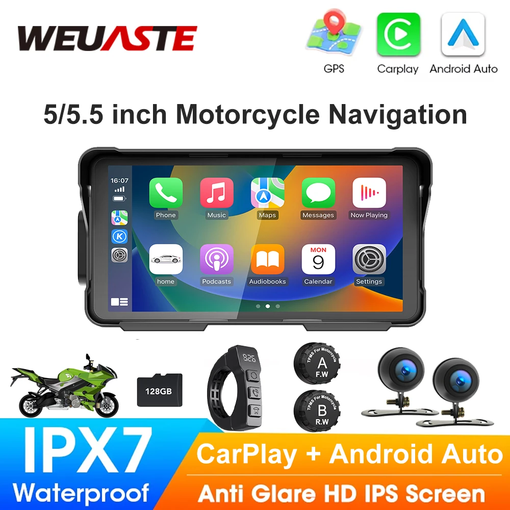 Экран дисплея мотоцикла Carplay Мото-навигация Портативная цифровая приборная панель Мотоцикл Android Авто Водонепроницаемые аксессуары BT
Экран дисплея мотоцикла Carplay Мото-навигация Портативная цифровая приборная панель Мотоцикл Android Авто Водонепроницаемые аксессуары BT