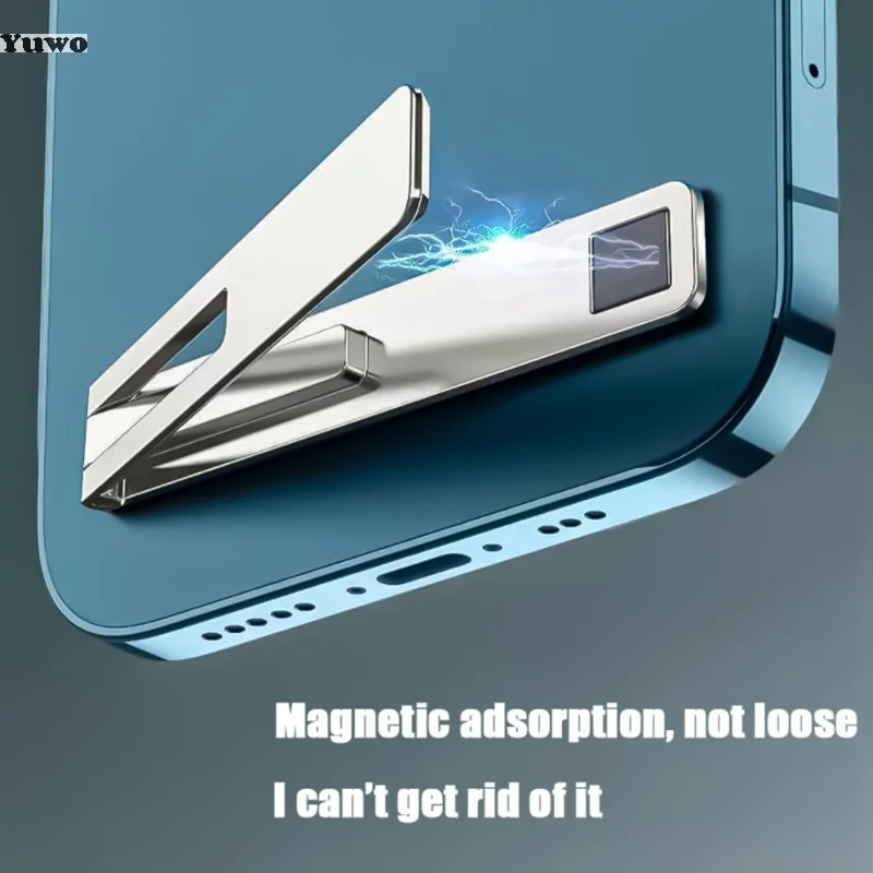 Magnetic Ultra Thin Foldable Mobile Phone Holder Bracket Metal Desktop Cell Phone Stander Phone Support Kickstand Universal 2023
Magnetic Ultra Thin Foldable Mobile Phone Holder Bracket Metal Desktop Cell Phone Stander Phone Support Kickstand Universal 2023