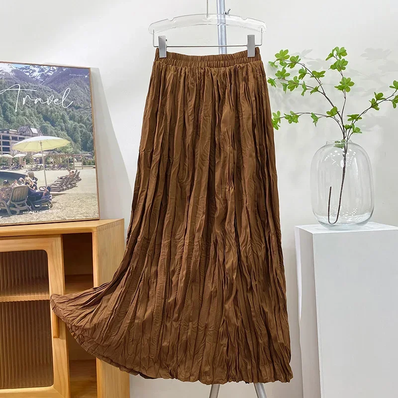 Casual Womens Solid A-Line Long Skirt High Waist Pleated Y2K High Street Skirt Elegant Office Ladies Maxi Skirts Streetwear T728
Casual Womens Solid A-Line Long Skirt High Waist Pleated Y2K High Street Skirt Elegant Office Ladies Maxi Skirts Streetwear T728