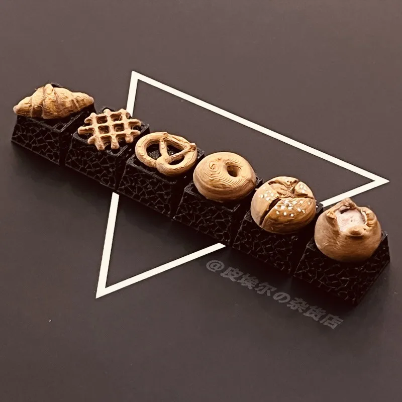 Mini Bread Theme Keycaps Customized PLA 3D Printing Hollow-out Translucent MX Keyboard Cap for Mechanical Keyboard Accessories
Mini Bread Theme Keycaps Customized PLA 3D Printing Hollow-out Translucent MX Keyboard Cap for Mechanical Keyboard Accessories