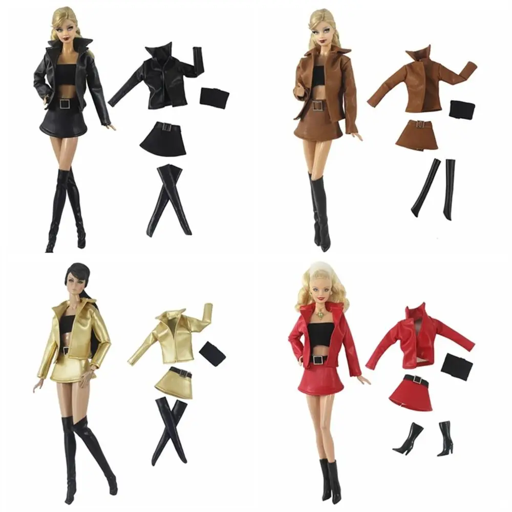 Fashion PU Leather Doll Casual Wear Jacket Coat Cool Fashion Doll Clothes 30cm Slim Cut Doll Dress Handmade
Fashion PU Leather Doll Casual Wear Jacket Coat Cool Fashion Doll Clothes 30cm Slim Cut Doll Dress Handmade