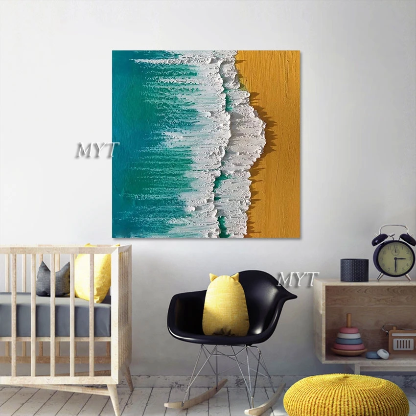 Sea Wave Oil Painting Modern Abstract Textured Canvas Art Frameless Sleeping Room Decor Wall Picture Acrylic Knife Painting
Sea Wave Oil Painting Modern Abstract Textured Canvas Art Frameless Sleeping Room Decor Wall Picture Acrylic Knife Painting